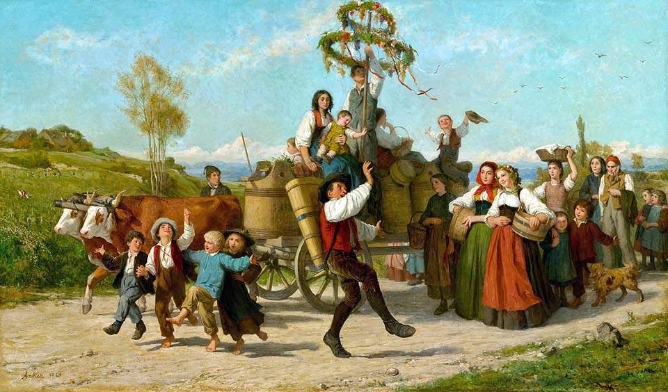 La fête du vin - 1865