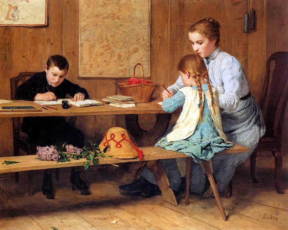 Les enfants à leur tâche - vers 1900