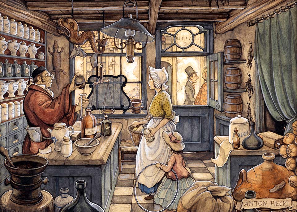 peinture de Anton Pieck