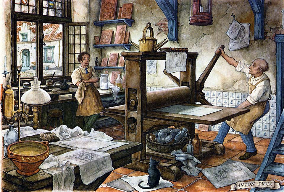 peinture de Anton Pieck