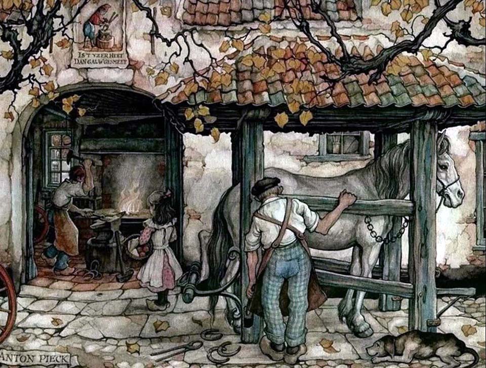 peinture de Anton Pieck