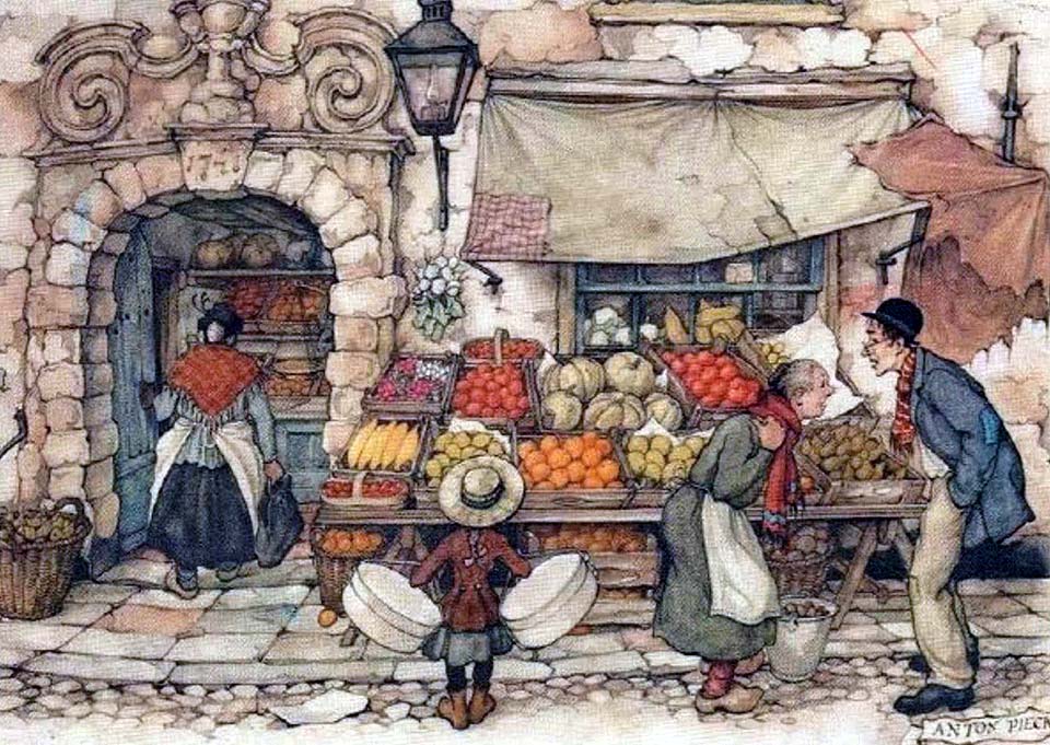 peinture de Anton Pieck