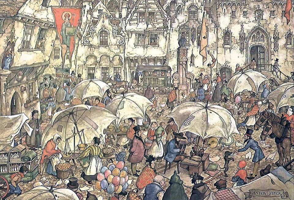 peinture de Anton Pieck