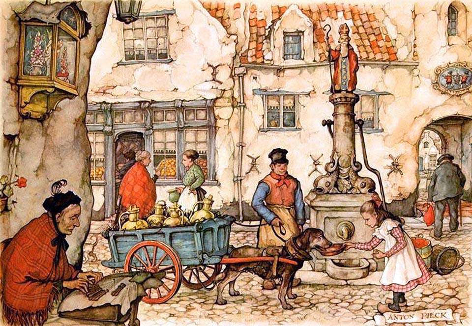 peinture de Anton Pieck