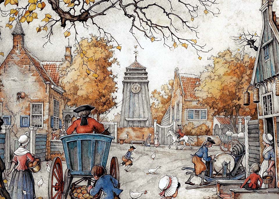 peinture de Anton Pieck