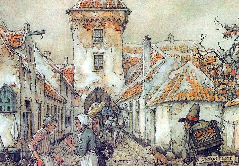 peinture de Anton Pieck