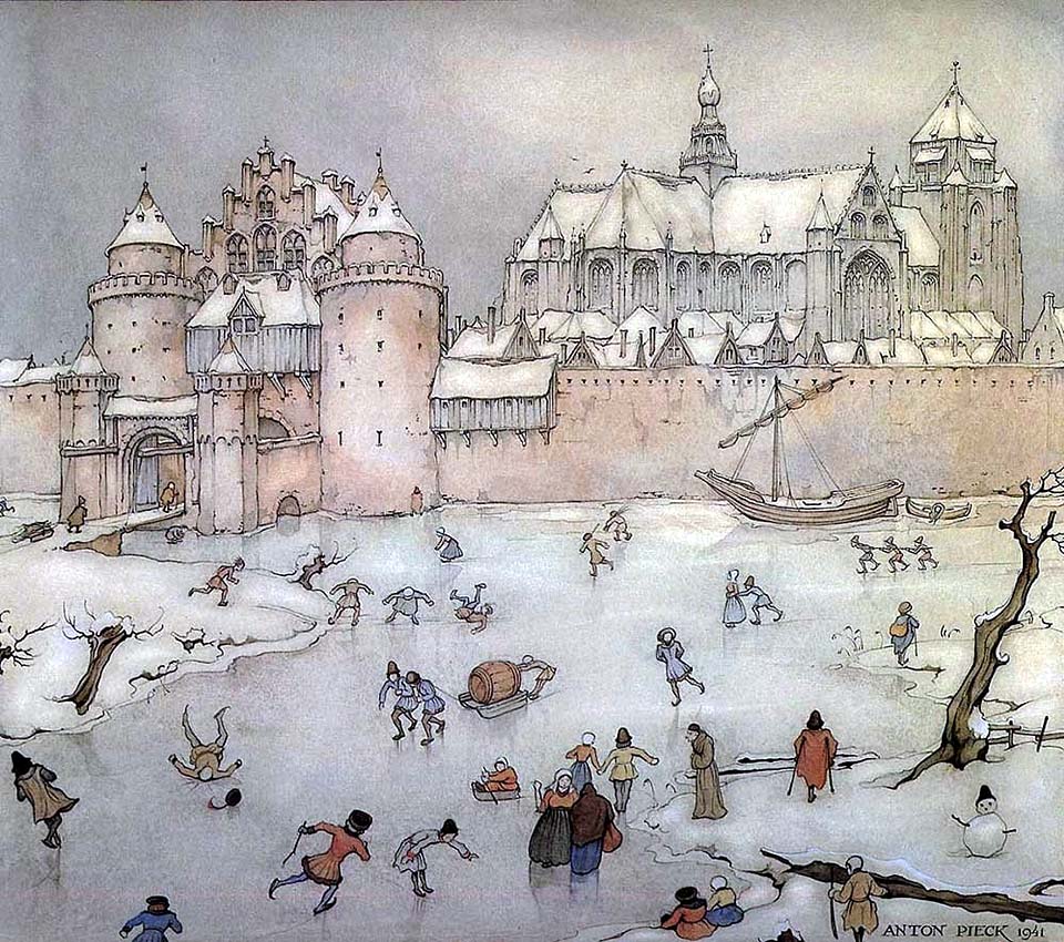 peinture de Anton Pieck