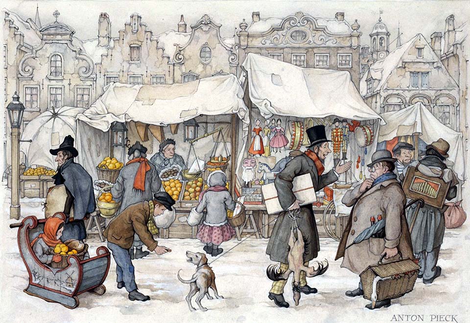 peinture de Anton Pieck