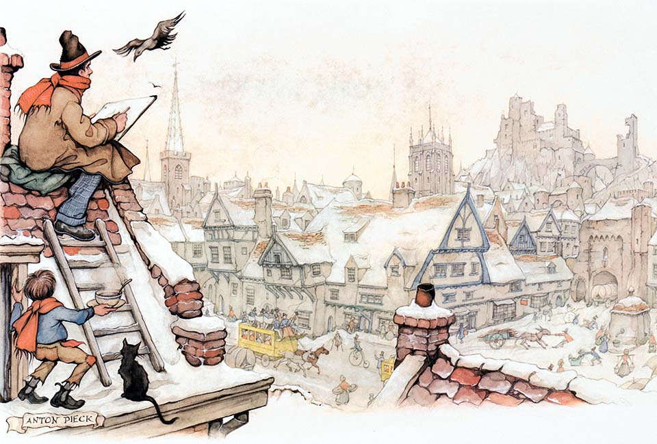 peinture de Anton Pieck