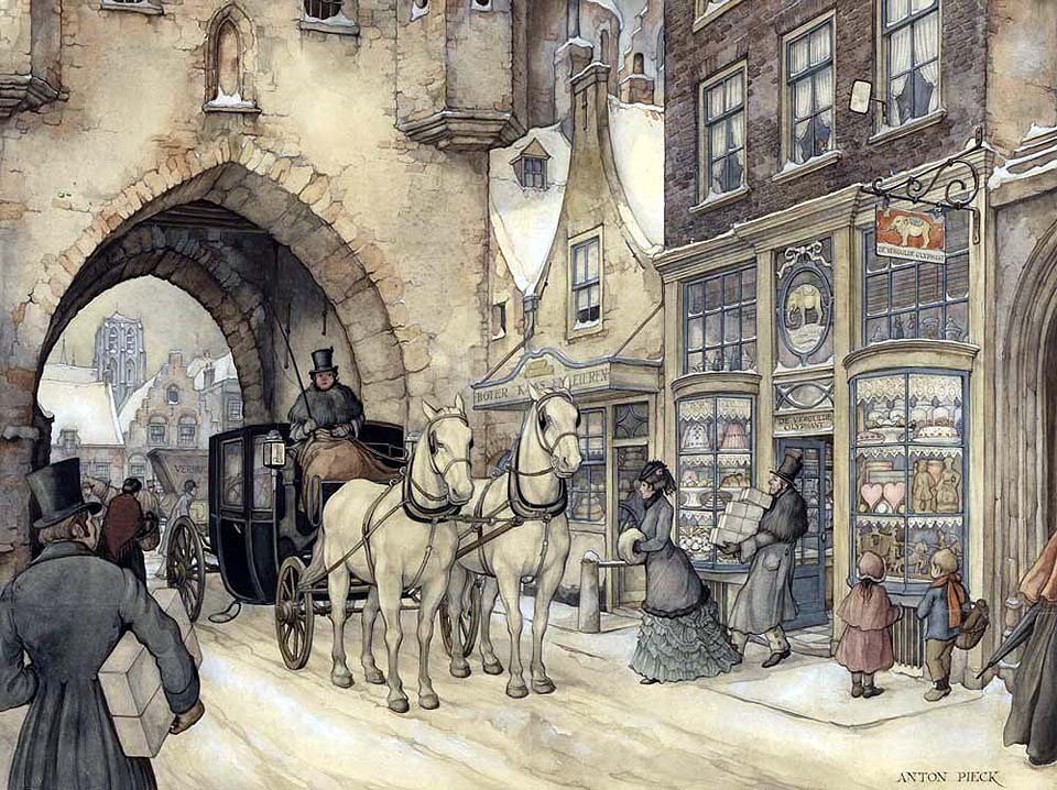 peinture de Anton Pieck