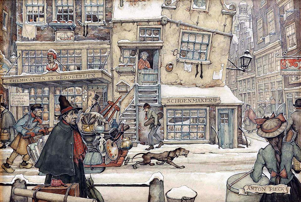 peinture de Anton Pieck