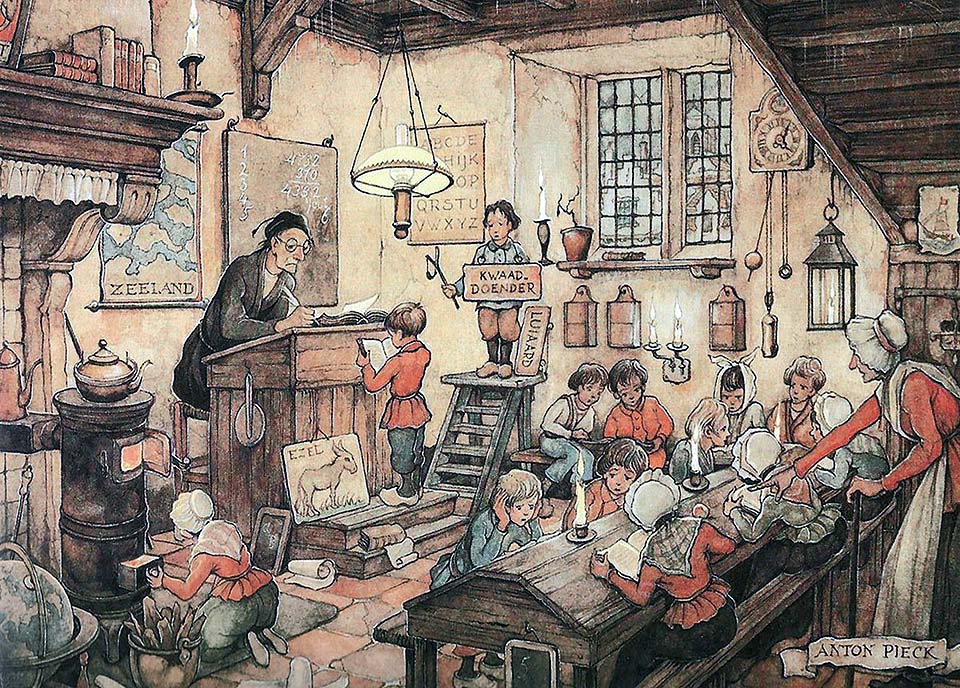 peinture de Anton Pieck