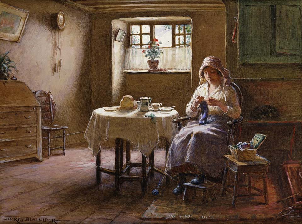 A fisherman's wife - Fifeshire interior