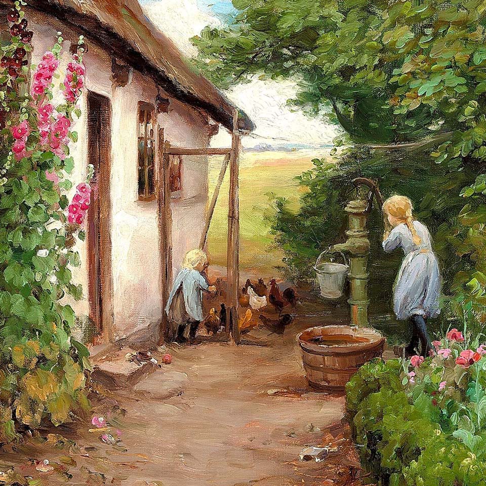 Outside the farmhouse - detail