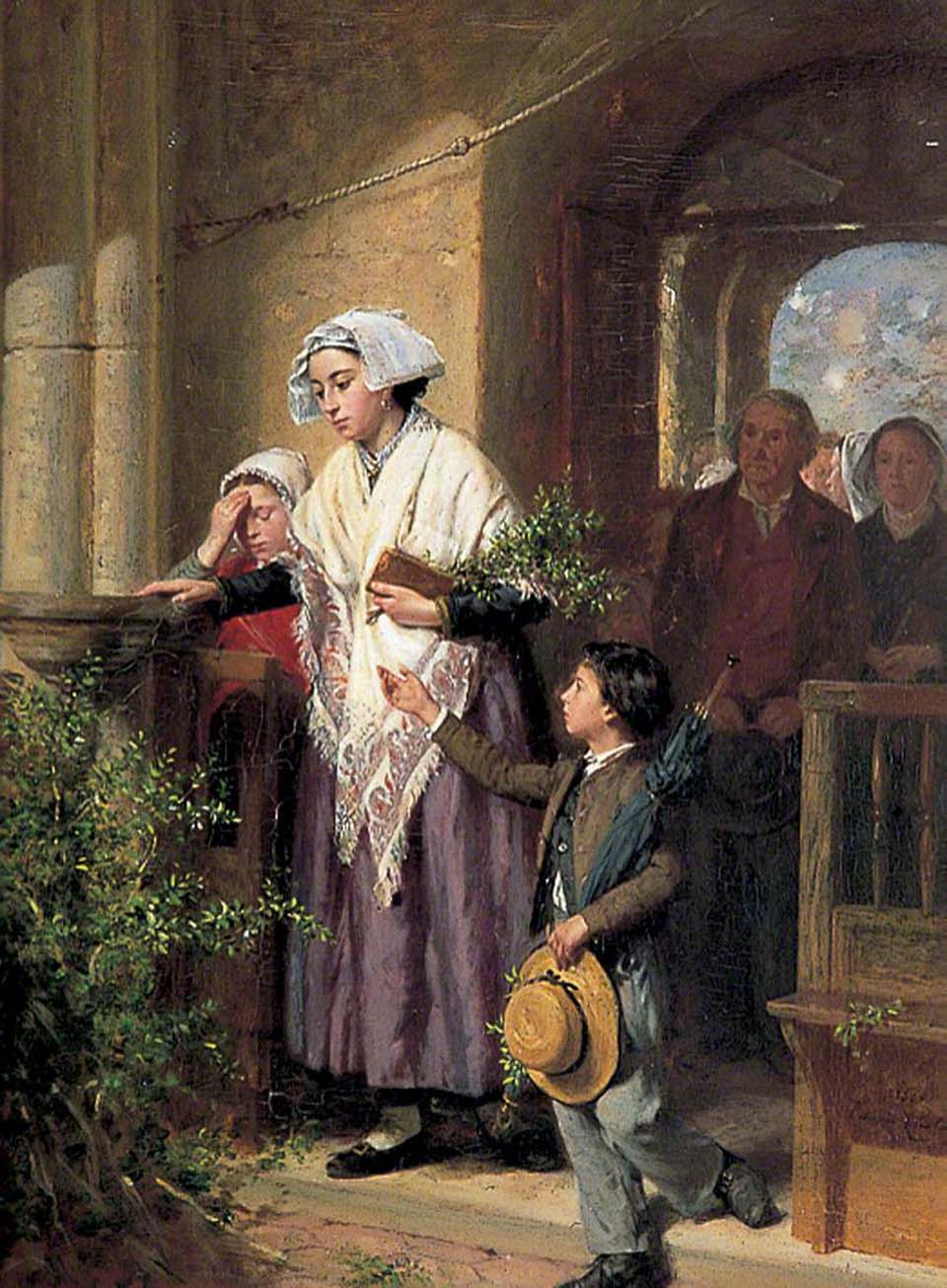 Coming out of church