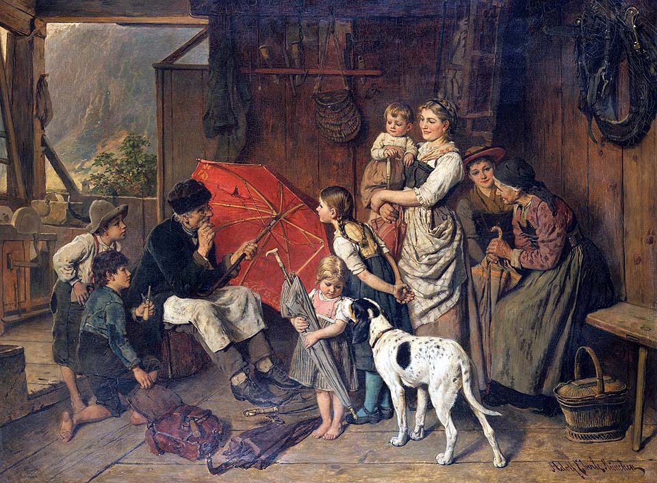 The umbrella man