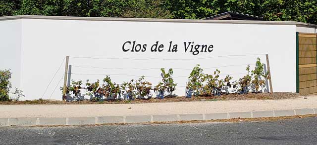 ( entre du Clos de la Vigne )