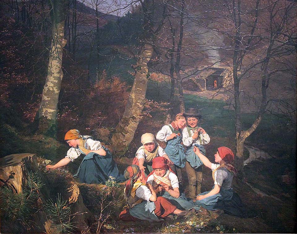 Children in the forest