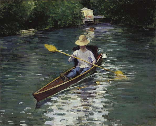 Canoë sur la rivière Yerres - 1878