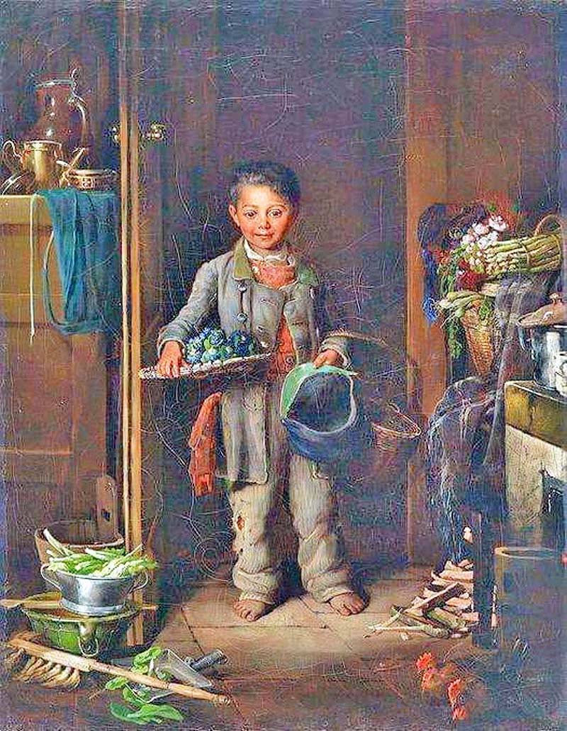 The young flower seller