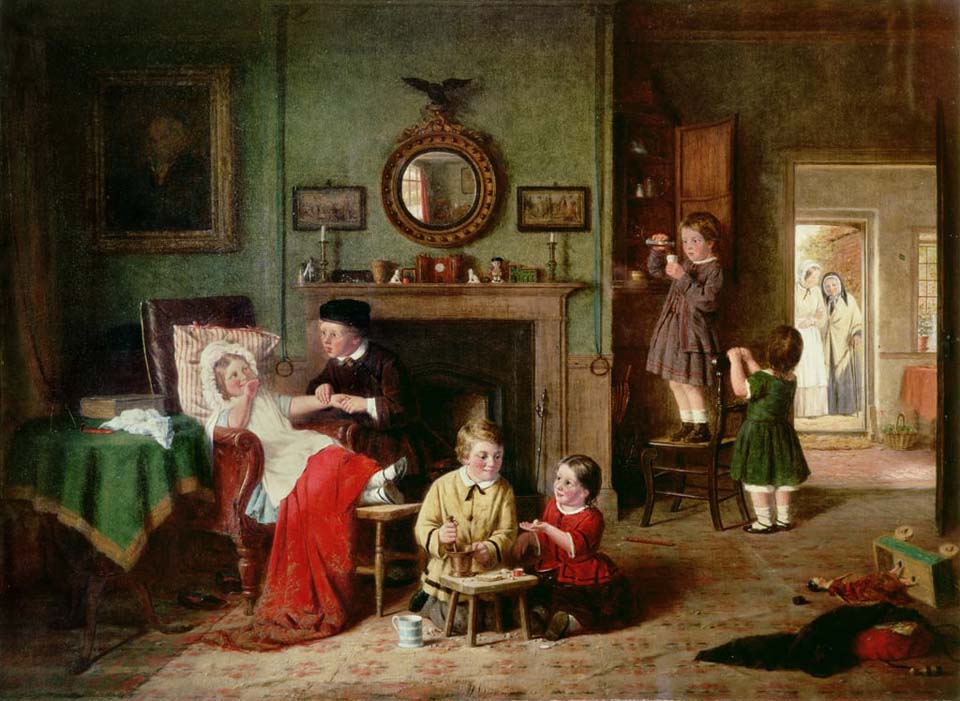 Children playing at doctors - 1