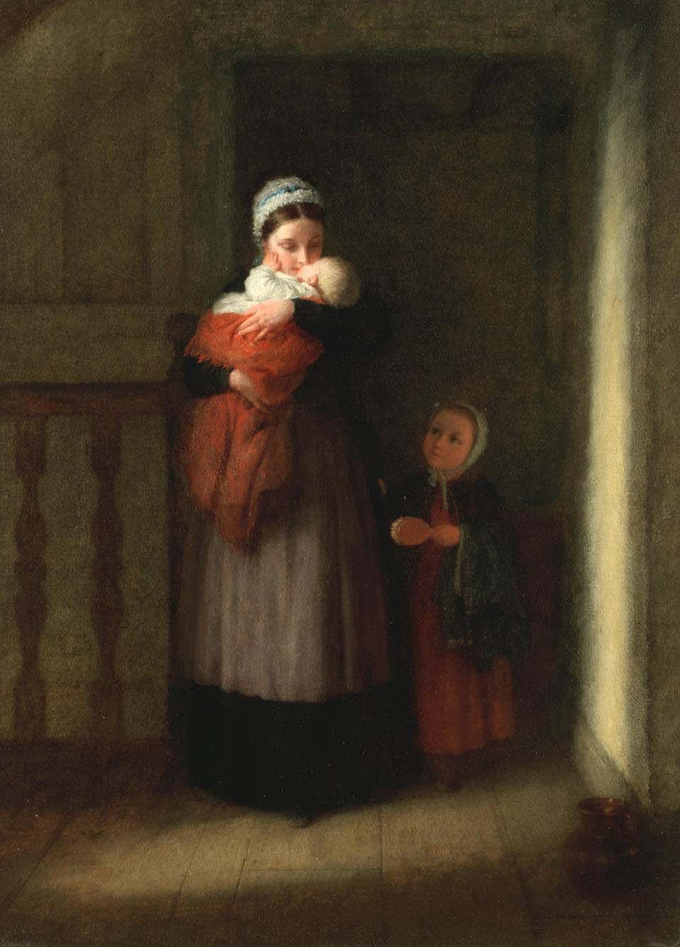 Mother and two children