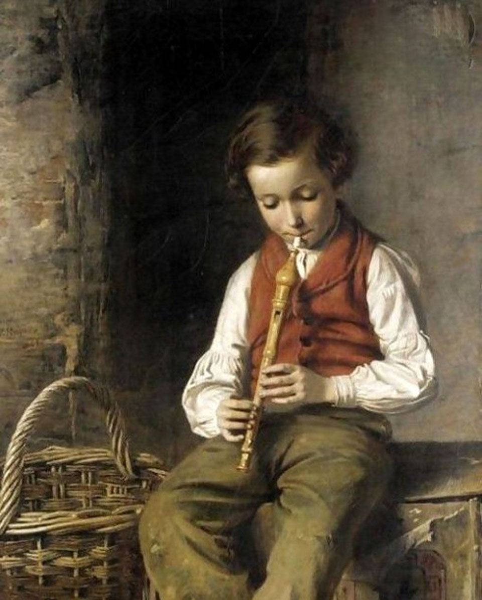 Boy with flute