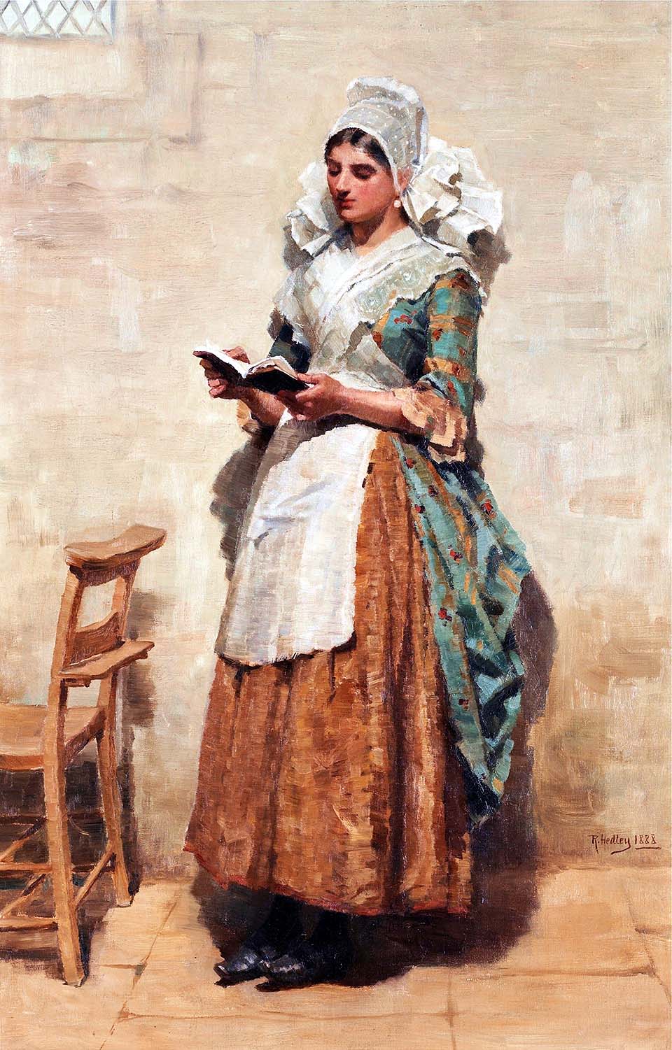 Reading woman