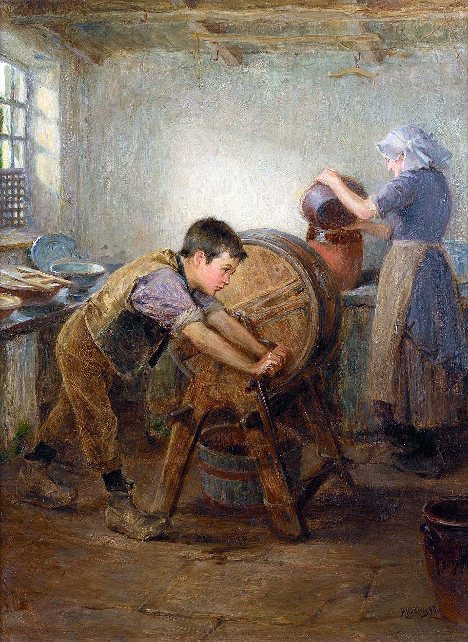 The butter churn