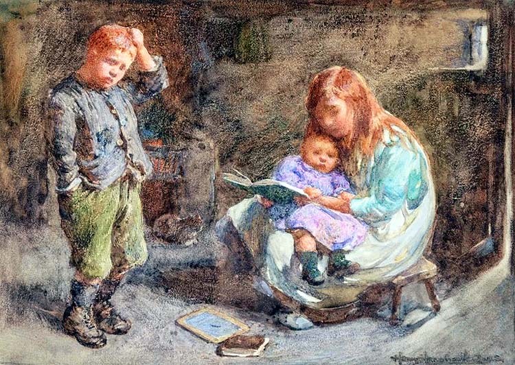 Children reading