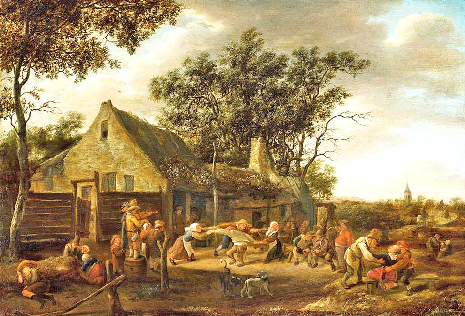 Paysans dansant dans une auberge - 1646-48