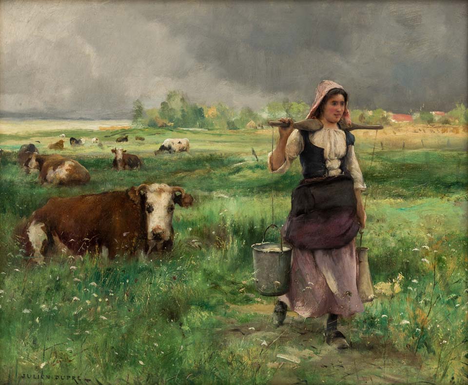 Fresh milk in the morning