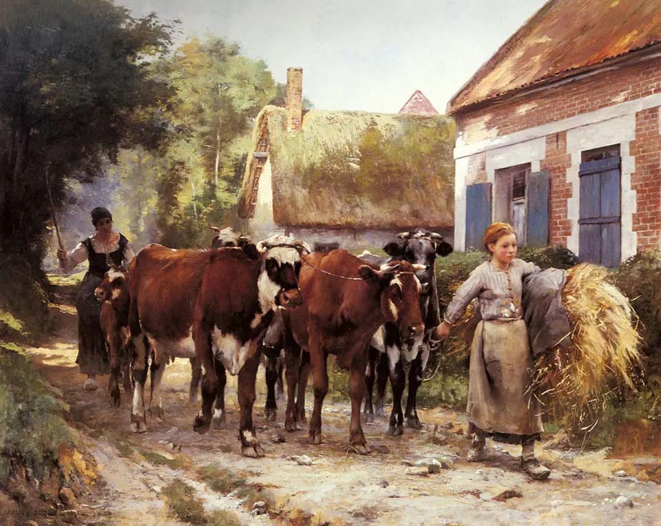 Returning from the fields