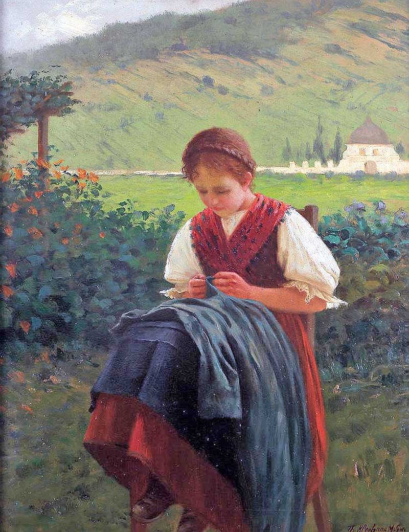The young seamstress