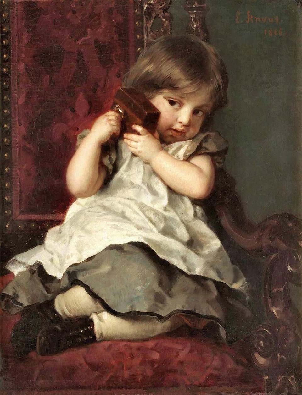 Child with music box