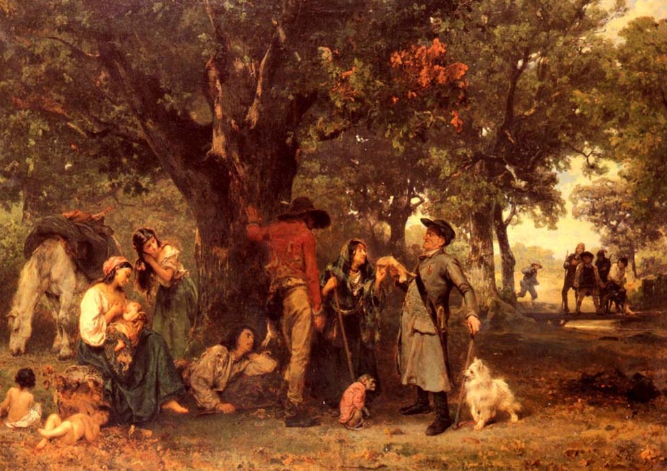 Gypsies in the forest