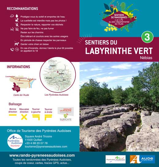 Le sentier du Labyrinthe Vert à Nébias