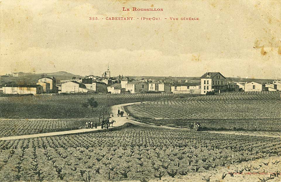Cabestany - avant l'école La Fontaine - 1900