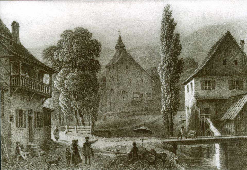 La Tour des Mineurs à Sainte-Marie-aux-Mines en 1830