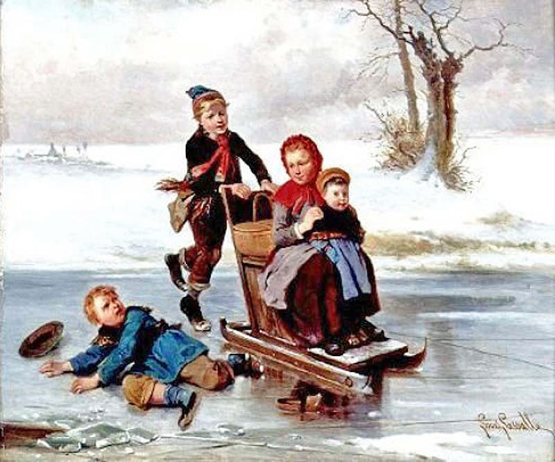 A sledding party