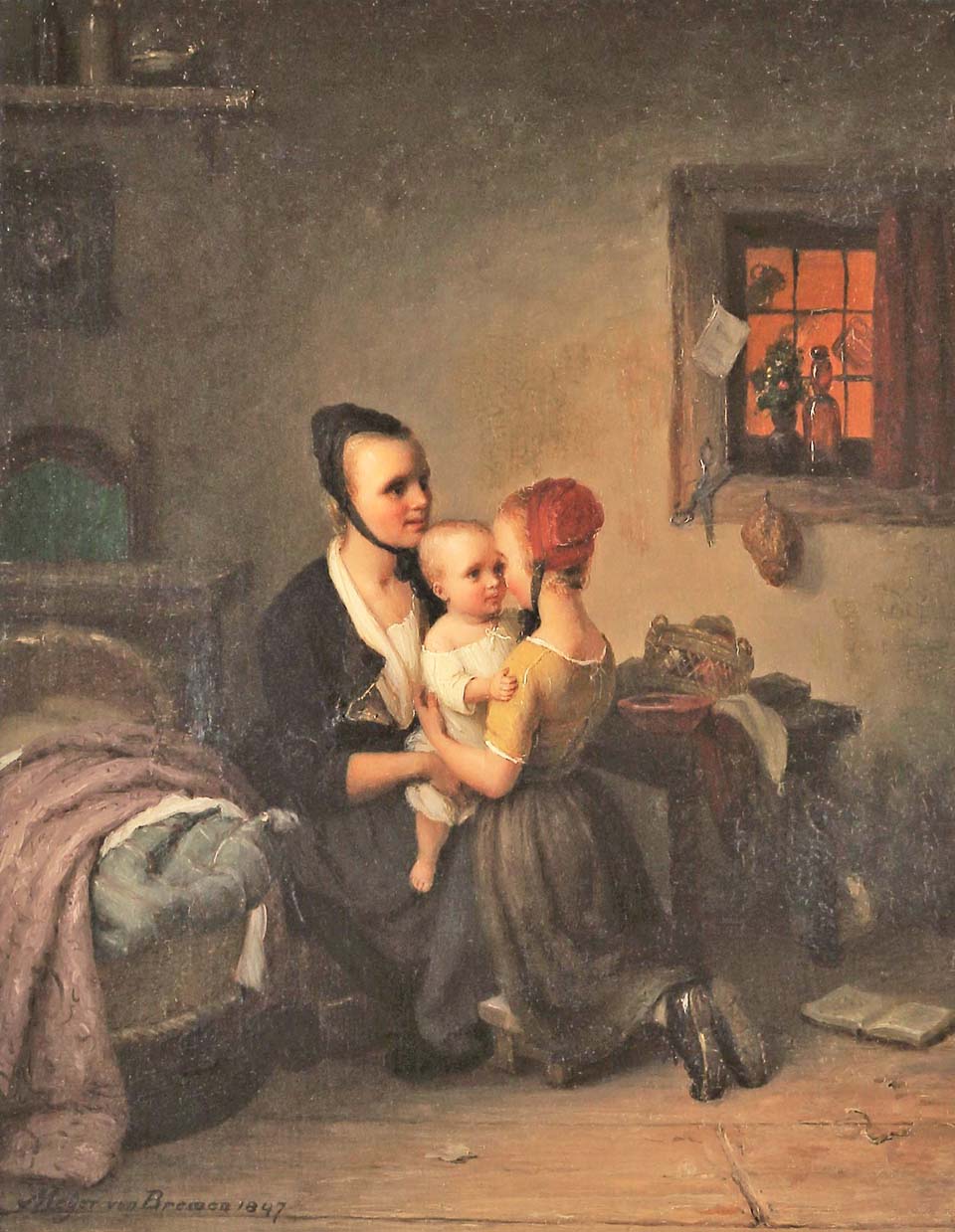 Mother with children