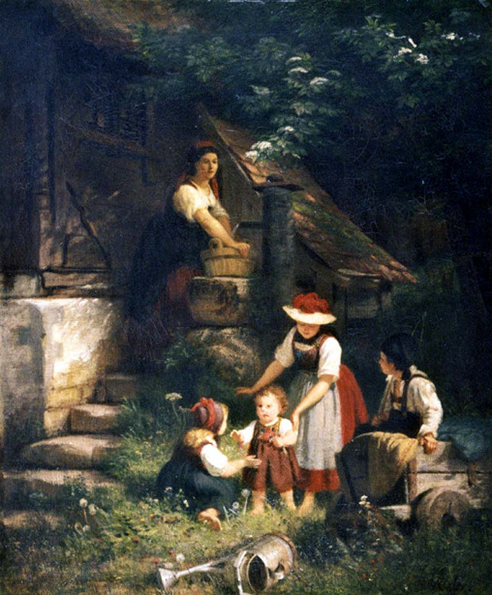 Children in the black forest