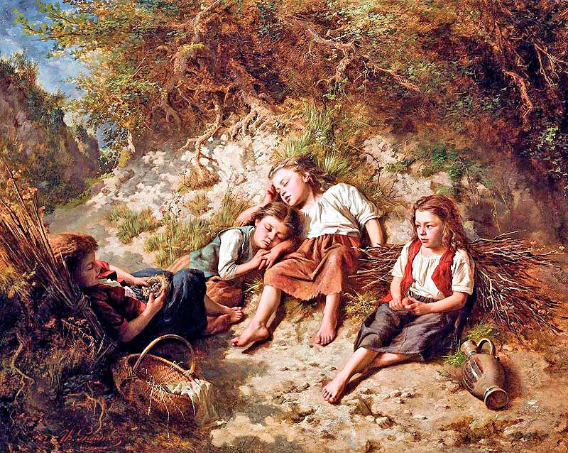 A rest in the woods