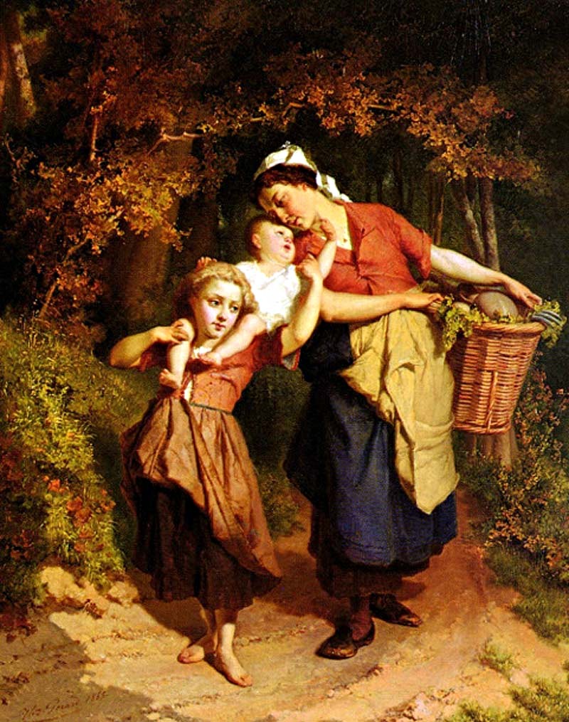 Returning from the market