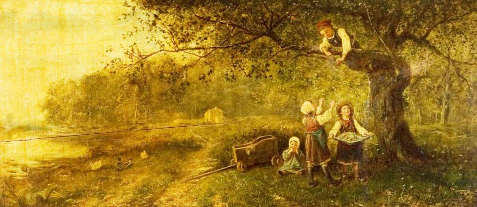 Picking apples