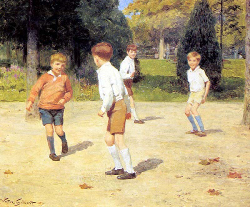 Boys playing