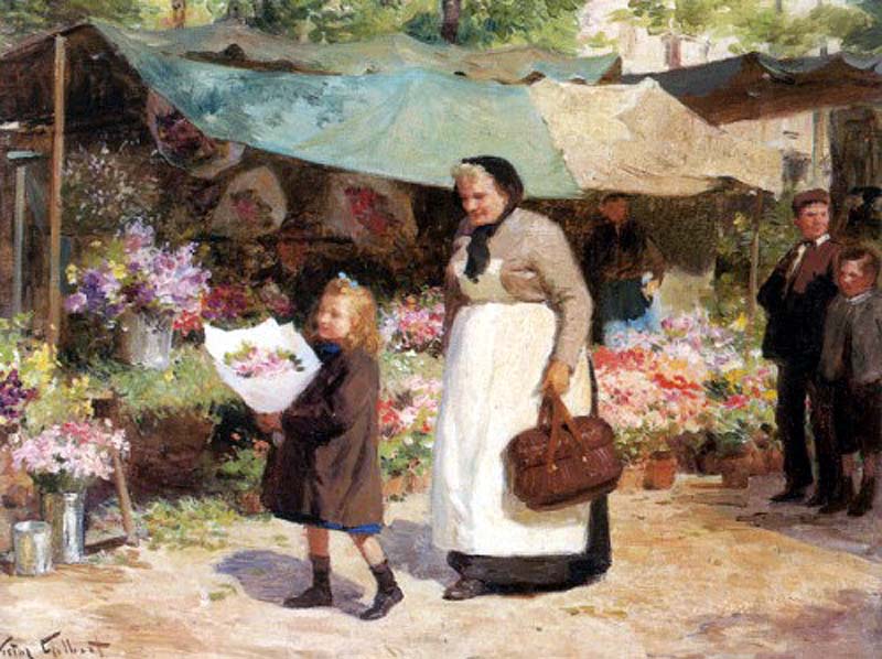 The flower market