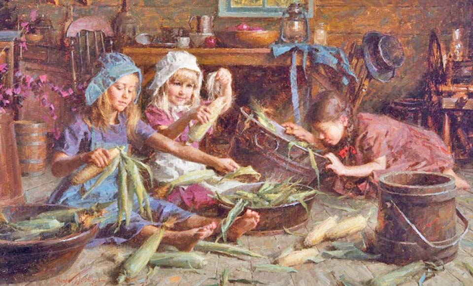 The corn shuckers