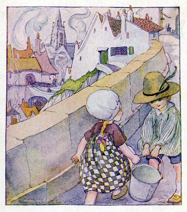 Nursery rhyme Jack and Jill went up the hill