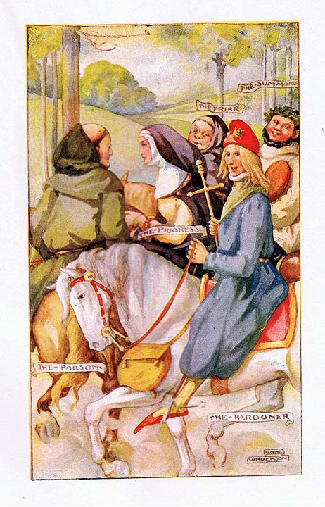 The prioress had a simple innocent smile
